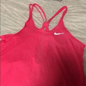 Pink nike athletic tank